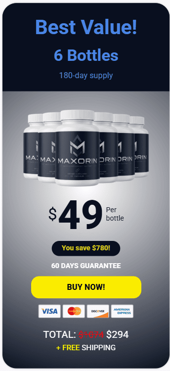maxorin 6 bottles price